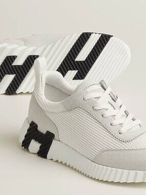 HERMES Bouncing Sneaker in Blanc NWB